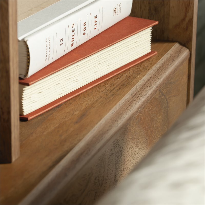 Sauder River Ranch Engineered Wood F/Q Headboard in Sindoori Mango/Natural
