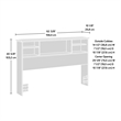 Sauder River Ranch Engineered Wood F/Q Headboard in Sindoori Mango/Natural