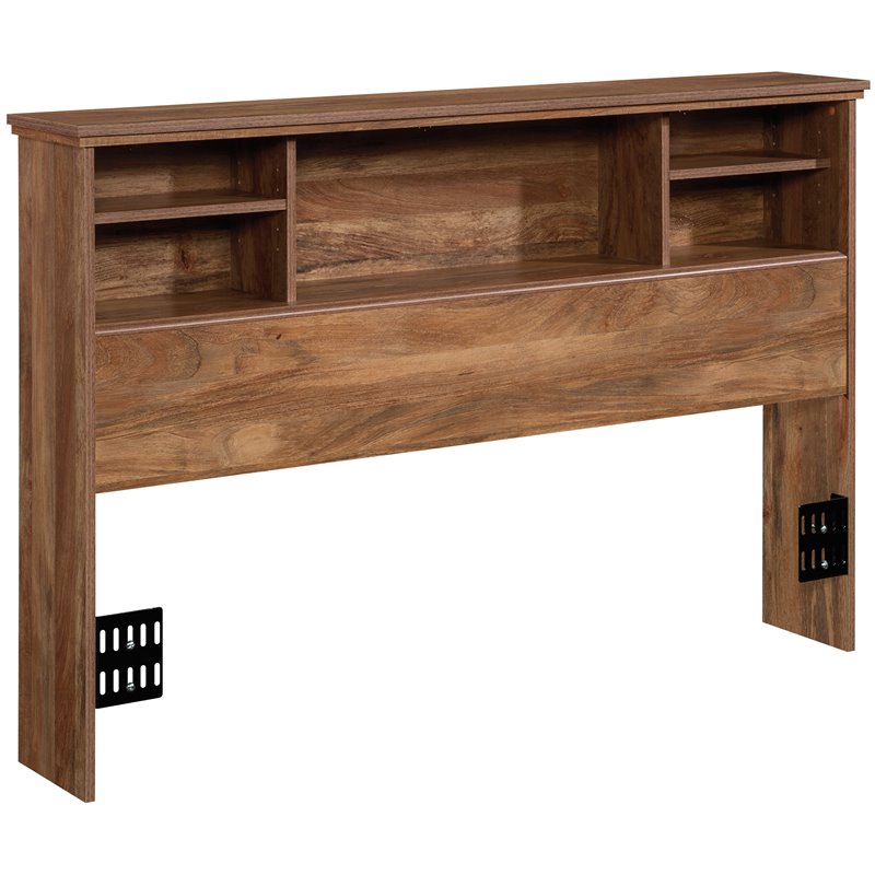 Sauder River Ranch Engineered Wood F/Q Headboard in Sindoori Mango/Natural