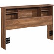 Sauder River Ranch Engineered Wood F/Q Headboard in Sindoori Mango/Natural