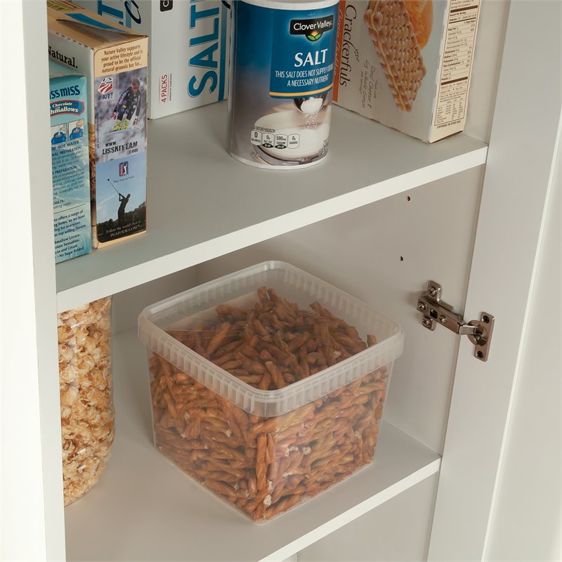 Sauder HomePlus Engineered Wood Pantry in Glacier White