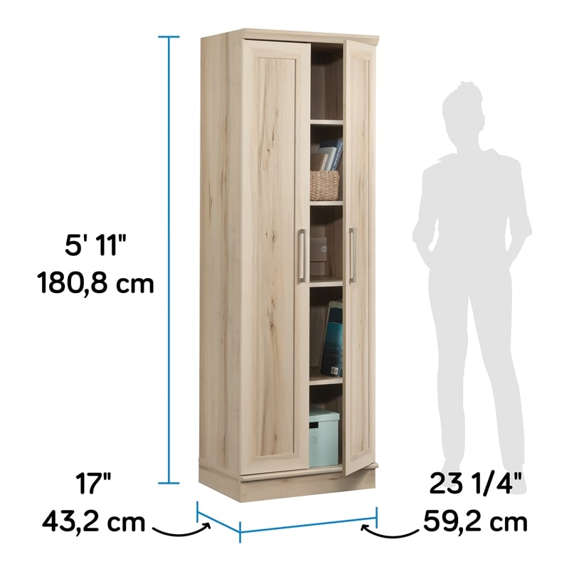 Sauder HomePlus Engineered Wood Storage Cabinet in Pacific Maple