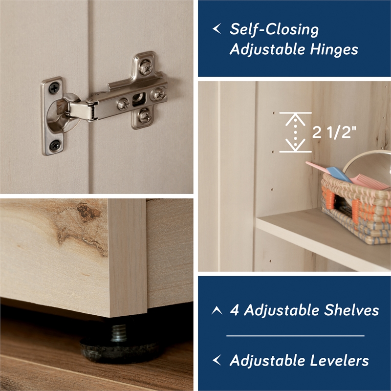 Sauder HomePlus Engineered Wood Storage Cabinet in Pacific Maple