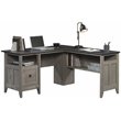 Sauder August Hill Engineered Wood L-Shaped Computer Desk in Mystic Oak