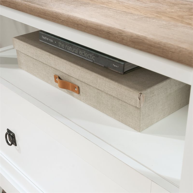 Sauder August Hill Engineered Wood Lateral File Cabinet in Glacier White