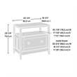 Sauder August Hill Engineered Wood Lateral File Cabinet in Glacier White