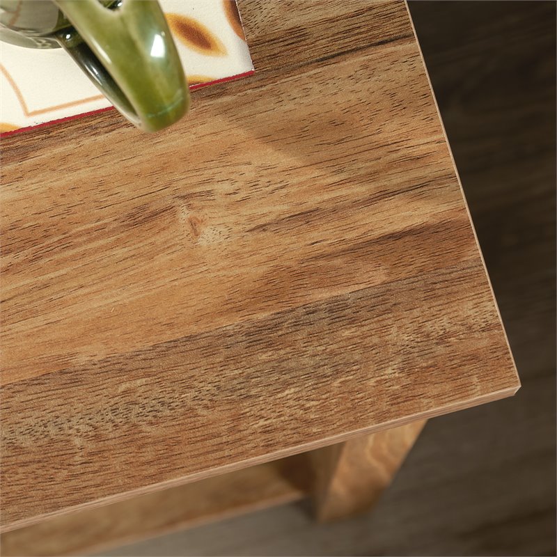 Sauder River Ranch Engineered Wood Night Stand in Sindoori Mango/Natural Finish