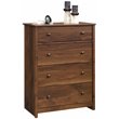 Sauder River Ranch Engineered Wood 4 Drawer Chest in Grand Walnut