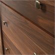 Sauder River Ranch Engineered Wood 4 Drawer Chest in Grand Walnut