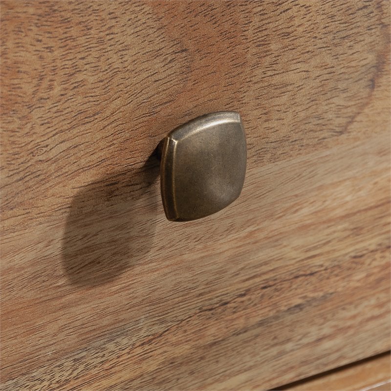 Sauder River Ranch Engineered Wood 4 Drawer Chest in Sindoori Mango/Natural