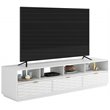 Sauder Morgan Main Engineered Wood TV Stand in White Finish