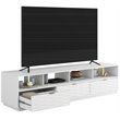 Sauder Morgan Main Engineered Wood TV Stand in White Finish
