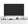 Sauder Morgan Main Engineered Wood TV Stand in White Finish