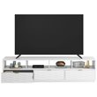 Sauder Morgan Main Engineered Wood TV Stand in White Finish