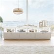 Sauder Morgan Main Engineered Wood TV Stand in White Finish