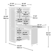 Sauder Select Engineered Wood Multi-Purpose Storage Armoire in Pacific Maple