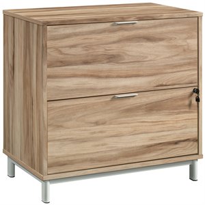 sauder portage park 2 drawer engineered wood lateral file in kiln acacia