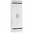 Sauder HomePlus 2-Barn Door Engineered Wood Narrow Storage Cabinet in Soft White