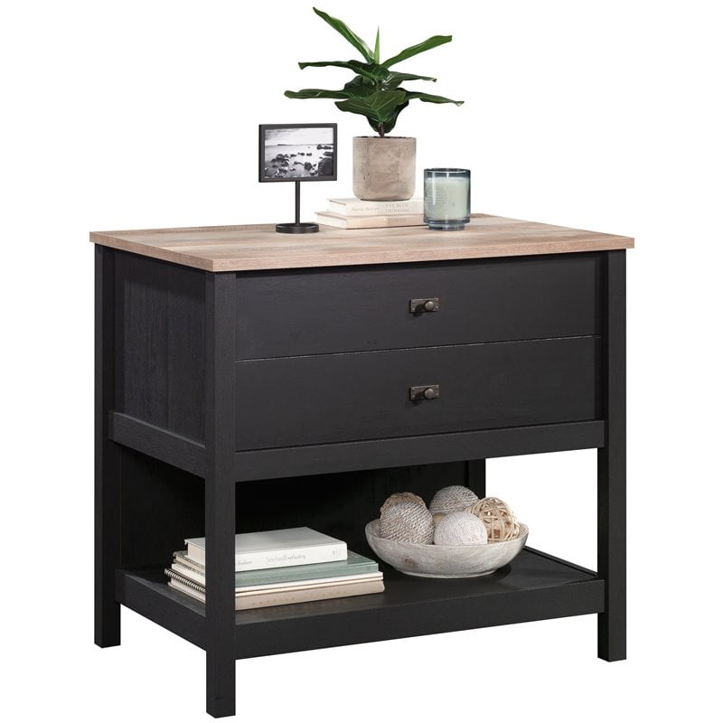 Sauder Cottage Road Engineered Wood Lateral File in Raven Oak