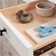 Sauder County Line Engineered Wood Writing Desk in Soft White Finish