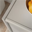 Sauder Misc. Storage Engineered Wood Microwave Kitchen Cart in Modern Gray