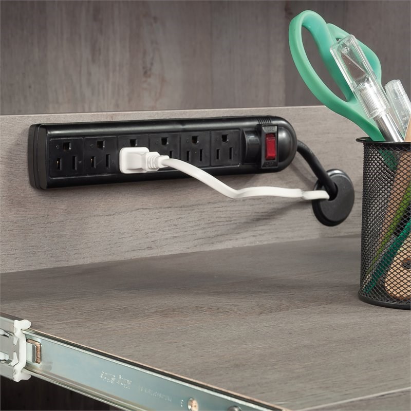 Sauder Select Engineered Wood Storage Craft Armoire in Mystic Oak