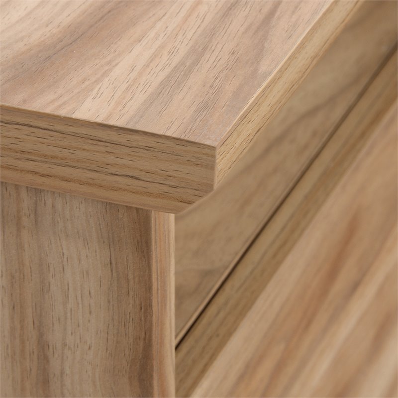 Sauder Portage Park Engineered Wood L-Shape Desk in Kiln Acacia Finish