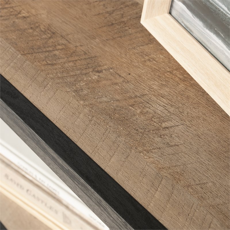 Sauder Cottage Road Engineered Wood Library with Doors in Raven Oak