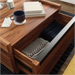 Sauder Manhattan Gate Engineered Wood Coffee Table in Blaze Acacia/Brown