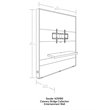 Sauder Cannery Bridge Engineered Wood Entertainment Wall in Lintel Oak
