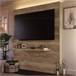 Sauder Cannery Bridge Engineered Wood Entertainment Wall in Lintel Oak