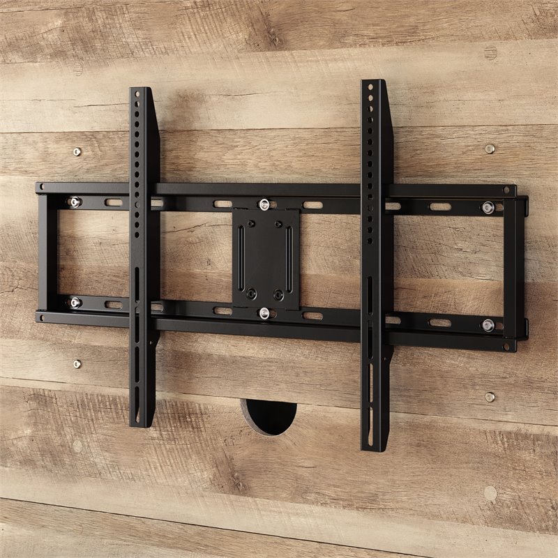 Sauder Cannery Bridge Engineered Wood Entertainment Wall in Lintel Oak