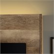 Sauder Cannery Bridge Engineered Wood Entertainment Wall in Lintel Oak