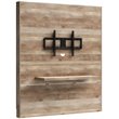 Sauder Cannery Bridge Engineered Wood Entertainment Wall in Lintel Oak