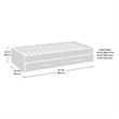 Sauder Summit Station Engineered Wood Twin Mates Bed in Pebble Pine