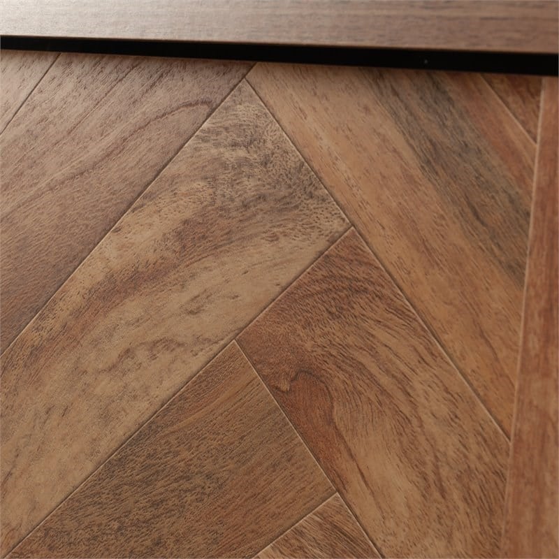 Sauder Cannery Bridge Engineered Wood Bedroom Armoire in Sindoori Mango/Natural
