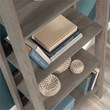 Sauder Trestle Engineered Wood 5-Shelf Bookcase in Mystic Oak