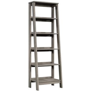Sauder Trestle Engineered Wood 5-Shelf Bookcase in Mystic Oak