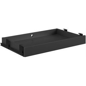 sauder affirm engineered wood and metal under desk organizer drawer in black