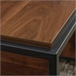 Sauder Nova Loft Engineered Wood Single Pedestal Desk in Grand Walnut