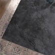 Sauder Palladia Engineered Wood Executive Desk in Glacier Oak/Rosso Slate Accent