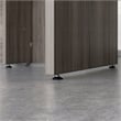 Sauder Affirm Engineered Wood Bowfront Executive Desk in Hudson Elm/Brown