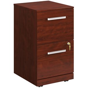 sauder affirm engineered wood 2-drawer mobile filing cabinet in classic cherry