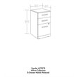 Sauder Affirm Engineered Wood 3-Drawer Mobile Filing Cabinet in Hudson Elm/Brown