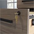 Sauder Affirm Engineered Wood 3-Drawer Mobile Filing Cabinet in Hudson Elm/Brown