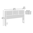 Sauder Harvey Park Engineered Wood Full/Queen Headboard in Grand Walnut