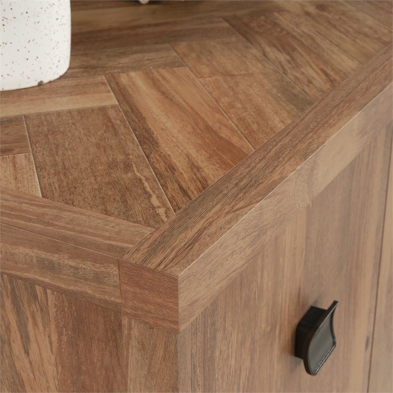 Sauder Cannery Bridge Engineered Wood Credenza in Sindoori Mango/Brown