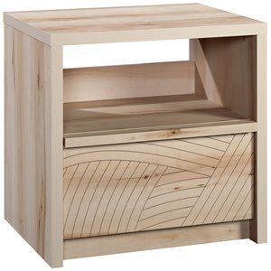 sauder harvey park engineered wood bedroom night stand in pacific maple