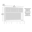 Sauder Cannery Bridge Engineered Wood Hutch in Sindoori Mango/Brown