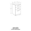 Sauder Affirm Engineered Wood 3-Drawer Mobile Filing Cabinet in Noble Elm/Brown